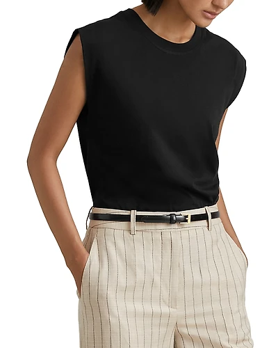 Reiss Morgan Cap Sleeve Tee