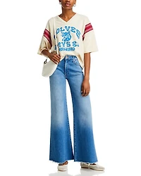The Roller High Rise Wide Leg Jeans Work Hard Play