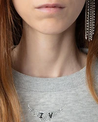 Upper Pmo Rhinestone Wings Sweatshirt