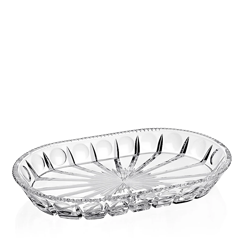 William Yeoward Crystal Harlequine Oval Serving Dish