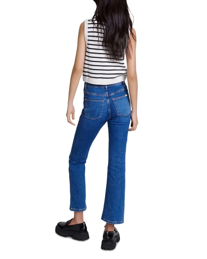 Melisse Striped Sleeveless Cardigan