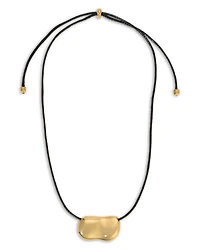 Pebble Adjustable Cord Pendant Necklace, 24"