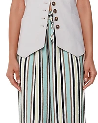 Nicola Striped Wide Leg Pants