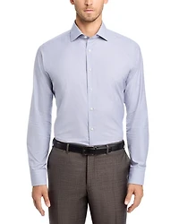 Impeccabile Cotton Micro Check Regular Fit Dress Shirt