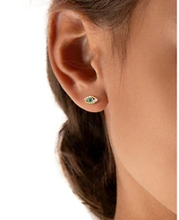 Girls' 14K Gold Evil Eye Stud Screw Back Earrings - Baby, Little Kid, Big Kid
