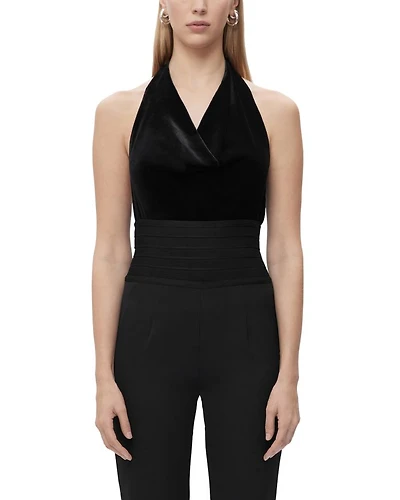 The Alice Velvet Halter Top
