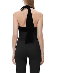 The Alice Velvet Halter Top