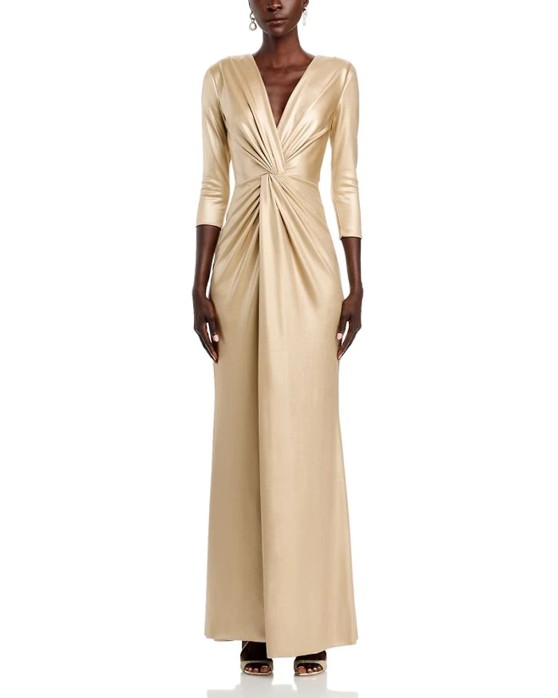 Arata Twist Front Long Gown