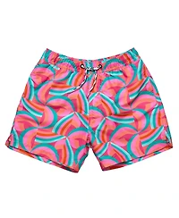 Snapper Rock Unisex Geo Melon Sustainable Swim Short
