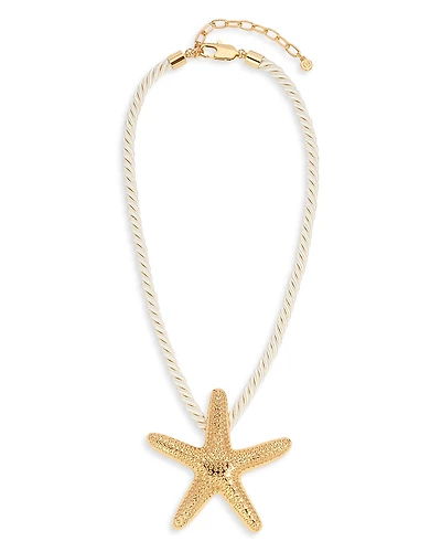 Ettika Starfish Cord Pendant Necklace