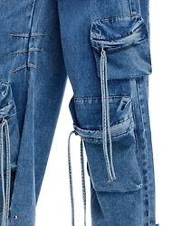 Duo Cargo Jeans Blue Denim