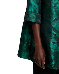Botanical Jacquard A Line Jacket
