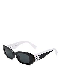 Miu Miu Rectangle Sunglasses, 51mm