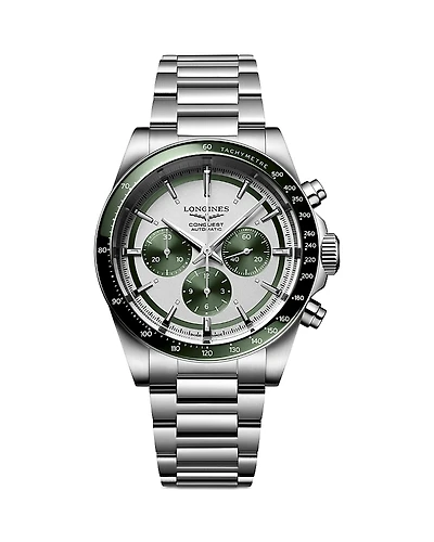 Longines Conquest Silver Chronograph