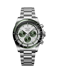 Longines Conquest Silver Chronograph