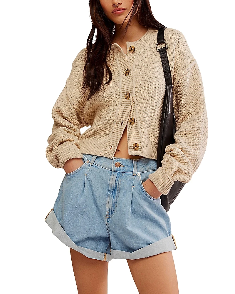 Free People Lila Cotton-Blend Cardigan