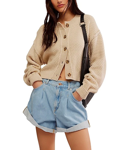 Free People Lila Cotton-Blend Cardigan