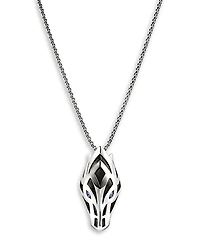 John Hardy Men's Sterling Silver Naga Blue Sapphire Snake Pendant Necklace, 22