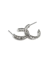 Sterling Silver JH Essentials Diamond Pavé Crossover Earrings, 0.28 tcw