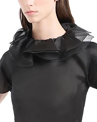 Silk Ruffle Shirt