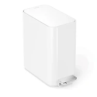 5 Liter Slim Bathroom Trash Can with Liner Pocket