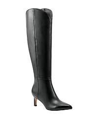Women's Quinnie Pointed Toe Mid Heel Tall Boots