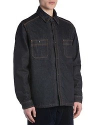 Moncler Denim Topstitched Shirt