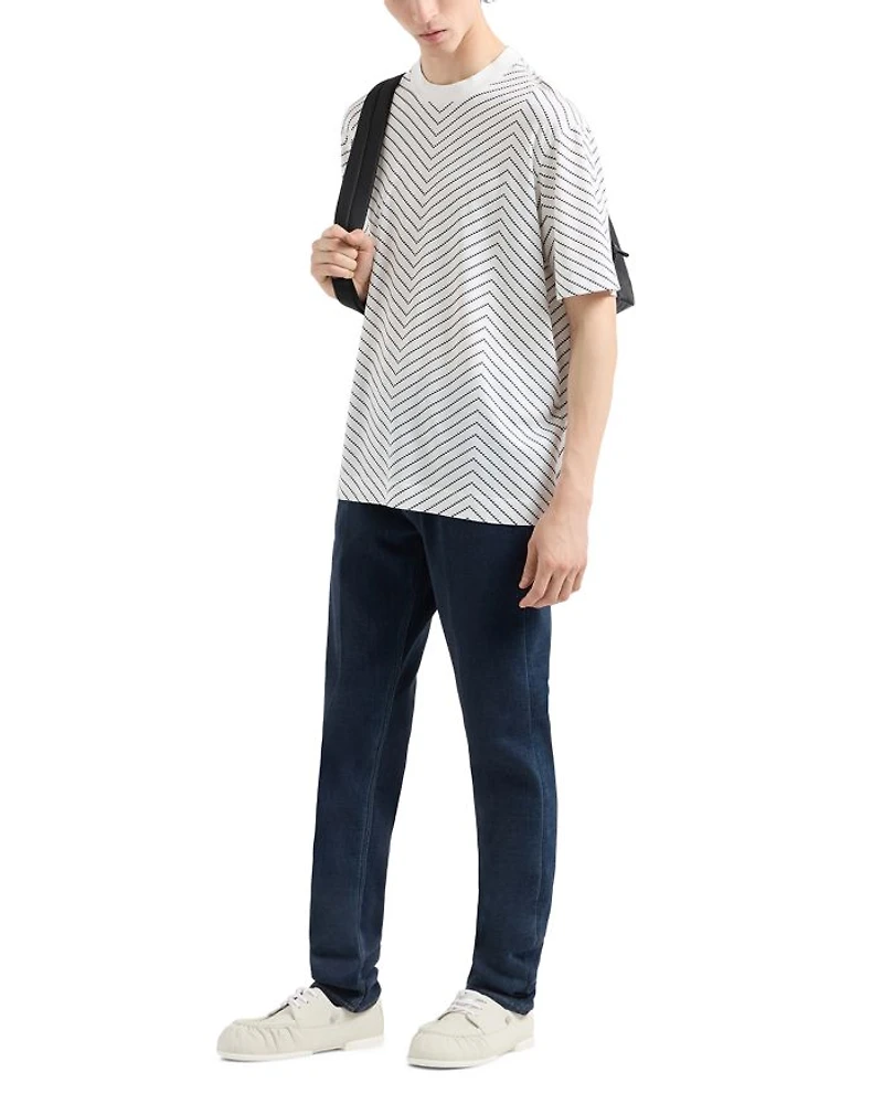 Micro Eagle Chevron Print Tee
