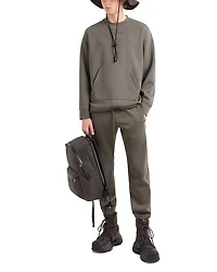 Jersey Drawstring Waistband Sweatshirt