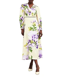 Hobbs London Hidcote Floral Print Midi Dress