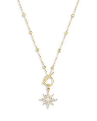 Cubic Zirconia Star Pendant Necklace, 16" - Exclusive