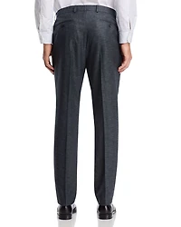 Melange Solid Slim Fit Suit Pants