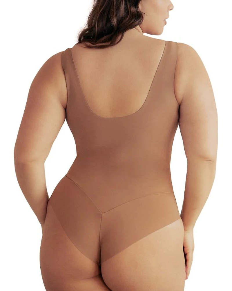 Scoop Neck Hourglass Shapewear Cheeky Bodysuit
