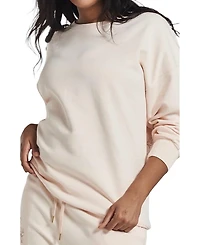 Peachaus Salix Blossom-Embroidered Ethical-Cotton Sweatshirt