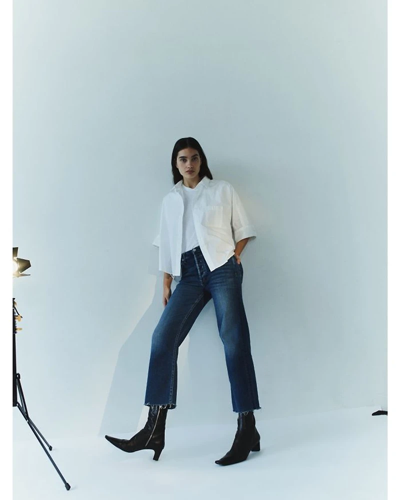 Palma High Rise Ankle Straight Jeans Ambry