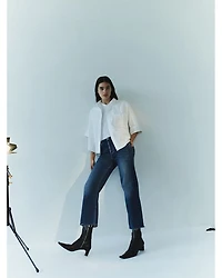 Palma High Rise Ankle Straight Jeans Ambry