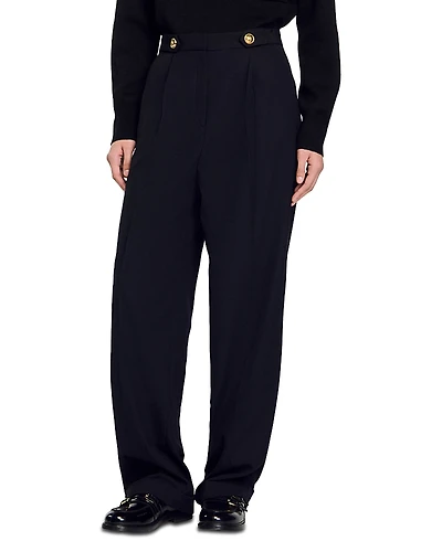 Sandro Tosca Wide Leg Pants