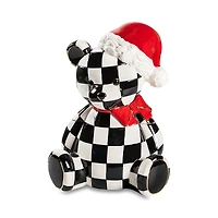 Mackenzie-Childs Courtly Santa Bear Cookie Jar