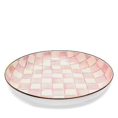 Mackenzie-Childs Rosy Check Abundant Bowl