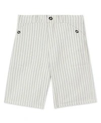 Boys' Sea Green Striped Shorts - Little Kid