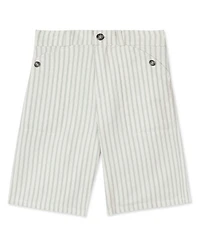 Tartine et Chocolat Boys' Sea Green Striped Shorts - Big Kid