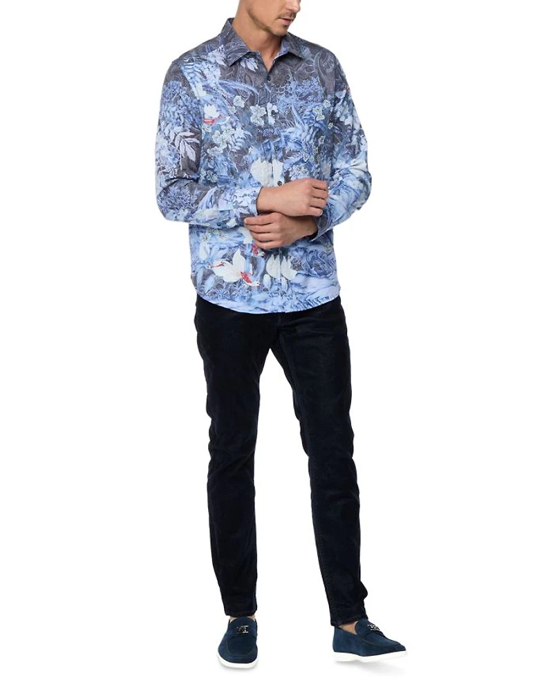 Nadine Button Front Printed Shirt