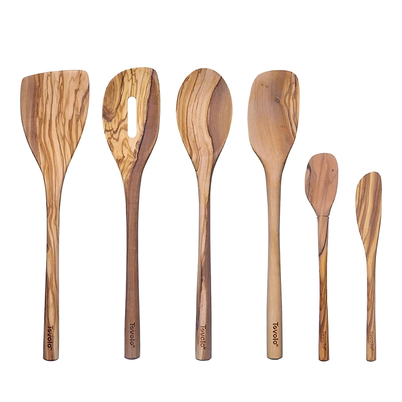 Tovolo 6 Piece Olivewood Utensil Set