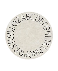 Lorena Canals Abc Washable round Round Area Rug, 6'7 x 6'7