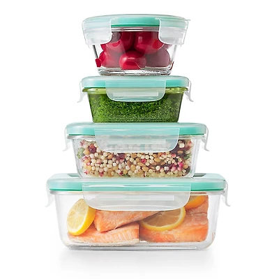Oxo 12 Piece Smart Seal Glass Food Storage Container Set