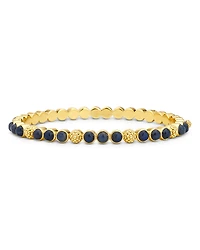 Capucine De Wulf Berry Blue Labradorite Petite Hinged Bangle Bracelet