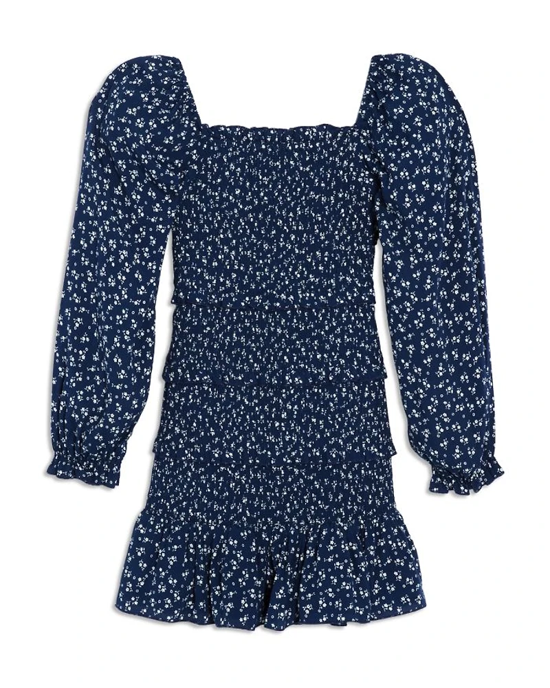 Girls' Laila Long Sleeved Smocked Dress - Big Kid