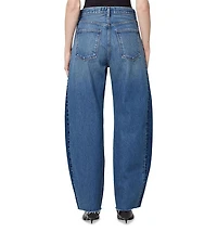 Luna High Rise Curved Taper Jeans Split