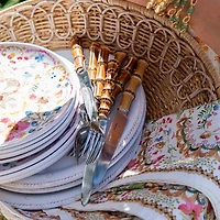 Bamboo 20 Piece Flatware Set, Natural