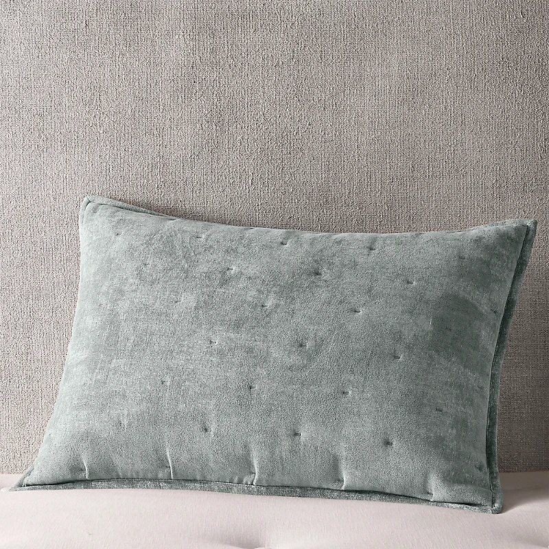 Hudson Park Collection Textured Chenille Quilted King Sham